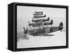 A Squadron of British Supermarine Spitfire Fighters-null-Framed Stretched Canvas