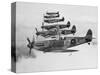 A Squadron of British Supermarine Spitfire Fighters-null-Stretched Canvas