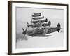 A Squadron of British Supermarine Spitfire Fighters-null-Framed Photographic Print