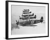 A Squadron of British Supermarine Spitfire Fighters-null-Framed Photographic Print