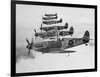 A Squadron of British Supermarine Spitfire Fighters-null-Framed Photographic Print