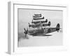 A Squadron of British Supermarine Spitfire Fighters-null-Framed Photographic Print