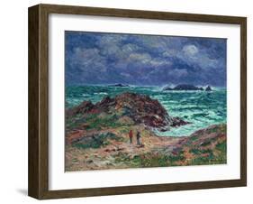 A Squall, Finistere, 1911-Henry Moret-Framed Giclee Print