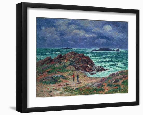 A Squall, Finistere, 1911-Henry Moret-Framed Giclee Print