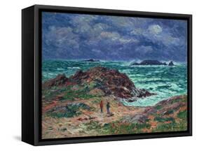 A Squall, Finistere, 1911-Henry Moret-Framed Stretched Canvas