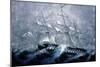 A Squall Off Cape Horn-Currier & Ives-Mounted Giclee Print