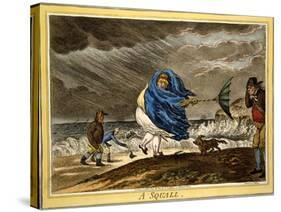 A Squall, Pub. H Humphrey, London, 1810-James Gillray-Stretched Canvas