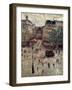 A Square in Paris, 1907-Georges Leon Dufrenoy-Framed Giclee Print