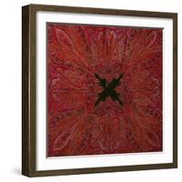 A Square Jamawar Shawl-null-Framed Giclee Print