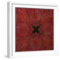 A Square Jamawar Shawl-null-Framed Giclee Print