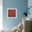 A Square Rumal Shawl Woven a Large Circular Field with Red Centre-null-Framed Giclee Print displayed on a wall