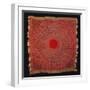 A Square Rumal Shawl Woven a Large Circular Field with Red Centre-null-Framed Giclee Print