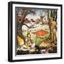 A Squaw and Braves, Illustration from 'Peter Pan' by J.M. Barrie-Nadir Quinto-Framed Giclee Print