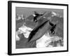 A Sr-71B Blackbird Flying across the Sierra Nevada Mountains-Stocktrek Images-Framed Photographic Print