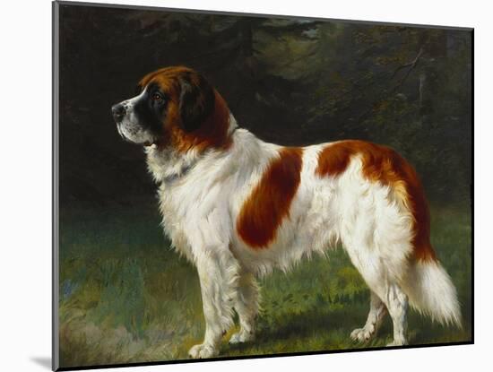 A St. Bernard on the Edge of a Wood-Heinrich Sperling-Mounted Giclee Print