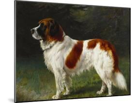 A St. Bernard on the Edge of a Wood-Heinrich Sperling-Mounted Giclee Print