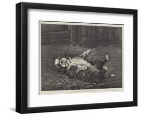 A St Bernard Puppy, the Sleep of Innocence-James E. Bourhill-Framed Giclee Print