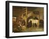 A Stable Interior-Joseph Clark-Framed Giclee Print