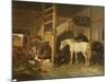 A Stable Interior-Joseph Clark-Mounted Giclee Print