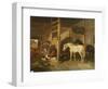 A Stable Interior-Joseph Clark-Framed Premium Giclee Print