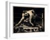 'A Stag at Sharkey's', 1917 (Litho)-George Wesley Bellows-Framed Giclee Print