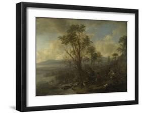 A Stag Hunt, Ca 1665-Philips Wouwerman-Framed Giclee Print