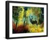 A Stag in the Wood-Pol Ledent-Framed Art Print