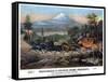 A Stagecoach Journey, USA, 19th Century-Britton & Rey-Framed Stretched Canvas