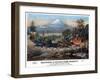 A Stagecoach Journey, USA, 19th Century-Britton & Rey-Framed Giclee Print