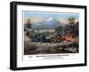 A Stagecoach Journey, USA, 19th Century-Britton & Rey-Framed Giclee Print