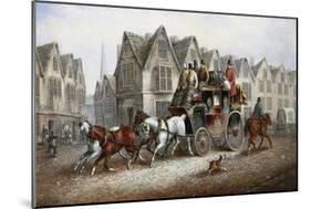 A Stagecoach Settting Out-John Charles Maggs-Mounted Giclee Print