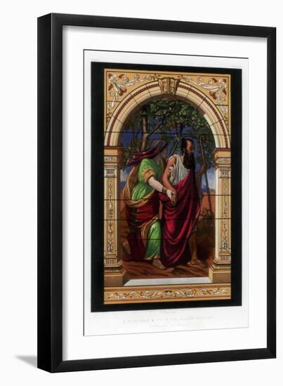 A Stained and Painted Glass Window, 19th Century-John Burley Waring-Framed Giclee Print