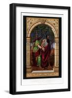 A Stained and Painted Glass Window, 19th Century-John Burley Waring-Framed Giclee Print