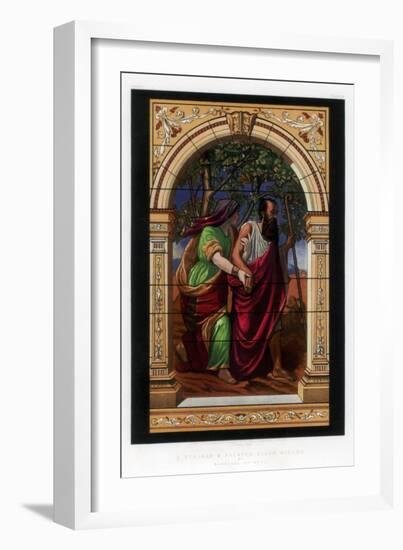 A Stained and Painted Glass Window, 19th Century-John Burley Waring-Framed Giclee Print