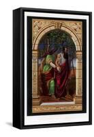 A Stained and Painted Glass Window, 19th Century-John Burley Waring-Framed Stretched Canvas