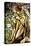 A Stained Glass Window of an Angel-Tiffany Studios-Stretched Canvas