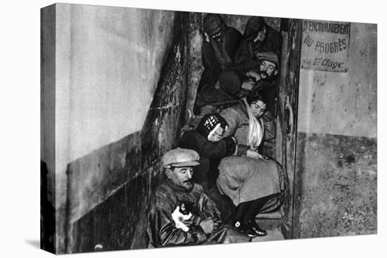 A Staircase in a Night Shelter, Paris, 1931-Ernest Flammarion-Stretched Canvas