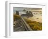 A Stairway Leads to the Beach in Bandon, Oregon, USA-William Sutton-Framed Photographic Print