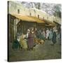 A Stall at the Market (Soko), Tangier (Morocco), Circa 1885-Leon, Levy et Fils-Stretched Canvas