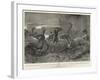 A Stampede, an Early Morning Surprise Attack Spoilt-John Charlton-Framed Giclee Print