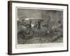 A Stampede, an Early Morning Surprise Attack Spoilt-John Charlton-Framed Giclee Print