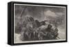A Stampede from a Wolf-Samuel John Carter-Framed Stretched Canvas