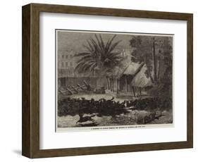 A Stampede of Jackals Through the Environs of Calcutta-null-Framed Giclee Print