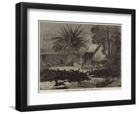 A Stampede of Jackals Through the Environs of Calcutta-null-Framed Giclee Print