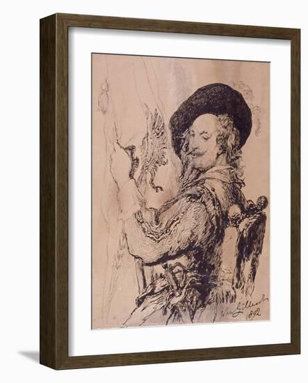 A Standard Bearer, 1892-John Gilbert-Framed Giclee Print