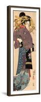 A Standing Bijin, Ca 1820-Utagawa Kunisada-Framed Premium Giclee Print