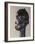 A standing figure with scarification design which was used in the Chibola cult-null-Framed Giclee Print