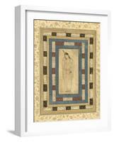 A Standing Lady, Isfahan, c.1620-25-Persian School-Framed Giclee Print