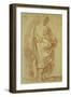 A Standing Man, Seen from Behind, Looking to the Right-Carle van Loo-Framed Giclee Print