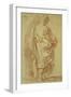 A Standing Man, Seen from Behind, Looking to the Right-Carle van Loo-Framed Giclee Print